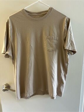 Isaac Mizrahi Men's Short Sleeve Pocket Tee - Beige